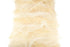 Champagne Gold and Off White Ruffled Organza on Mesh Fabric by the yard